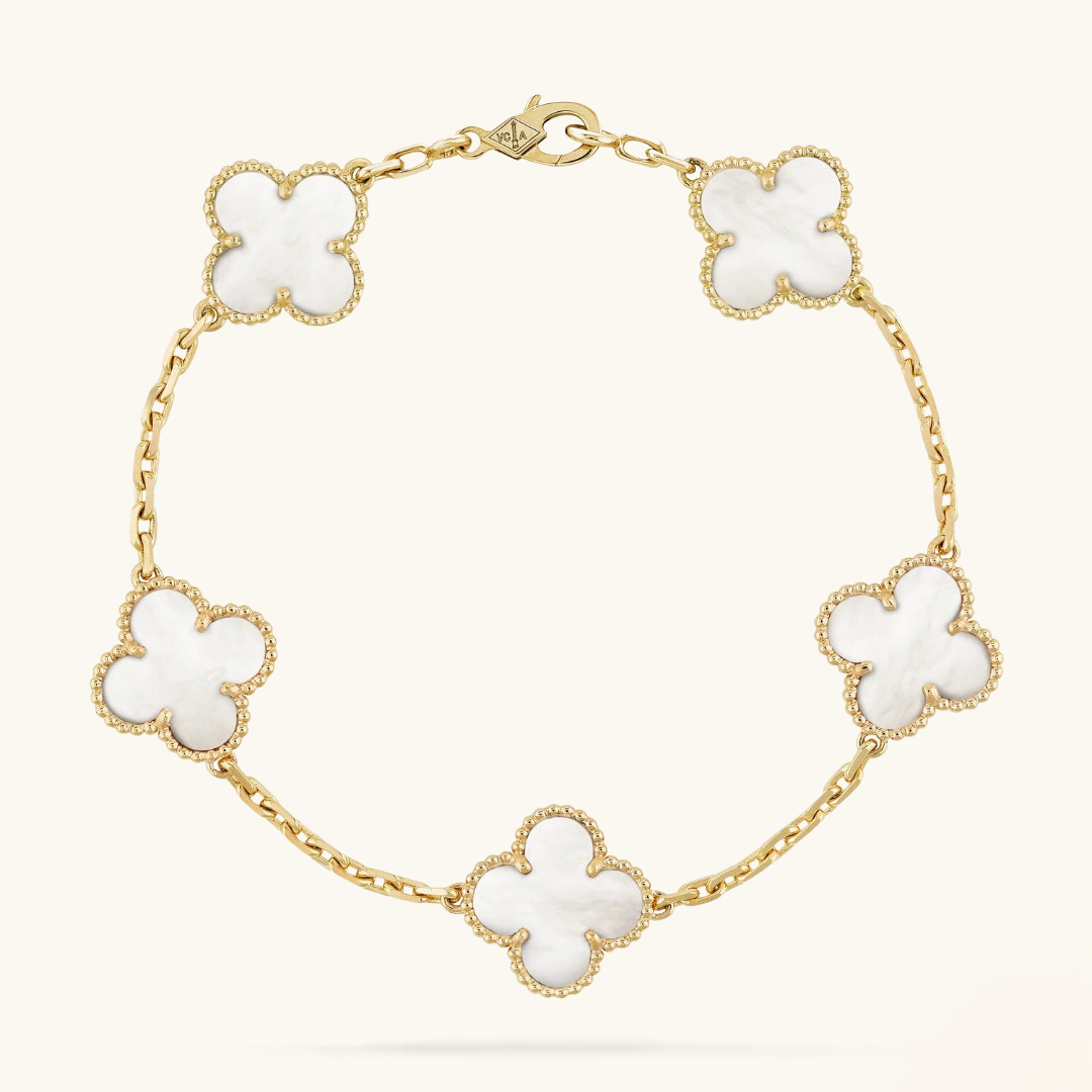 TRÉBOL | Pulsera Blanca