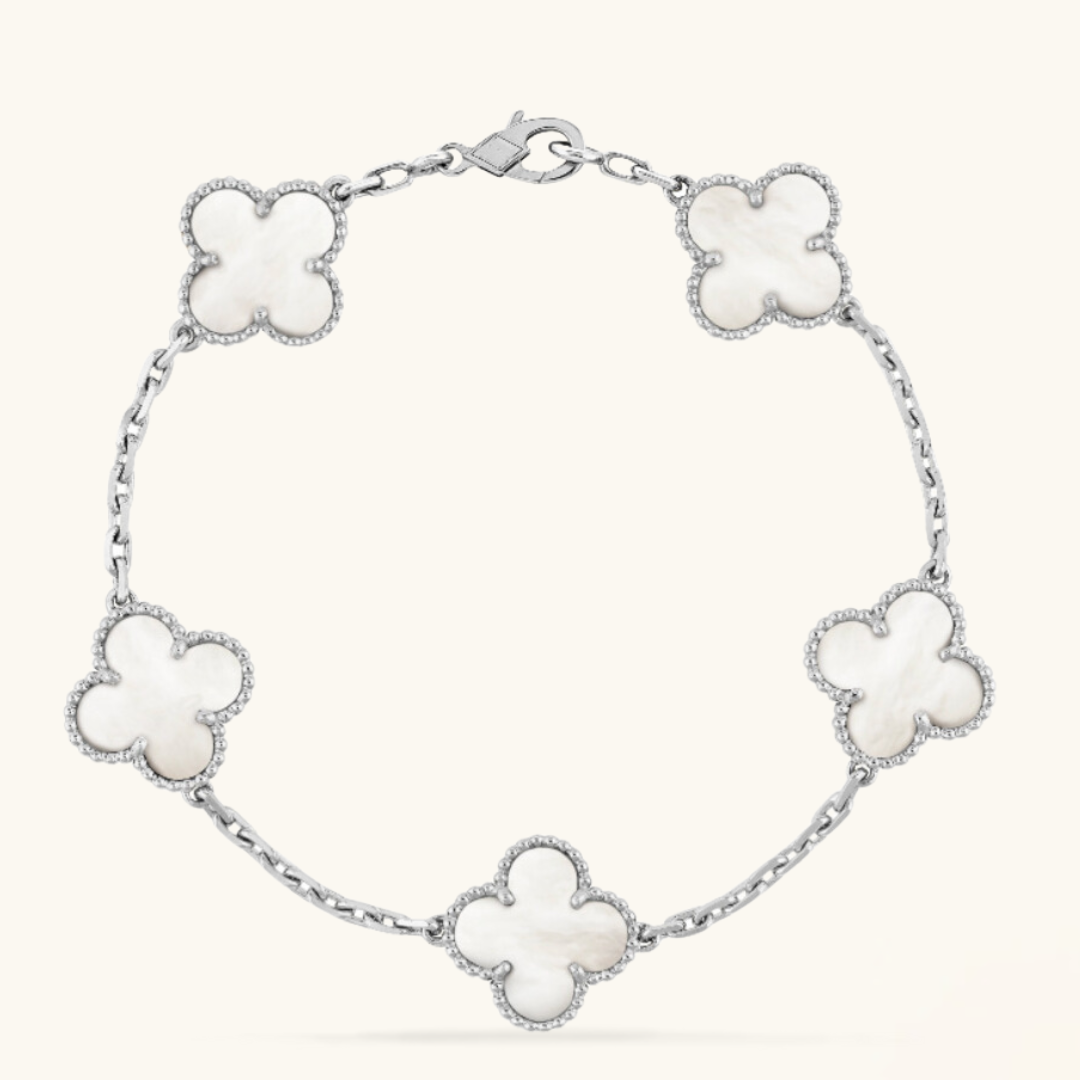 TRÉBOL | Pulsera Blanca