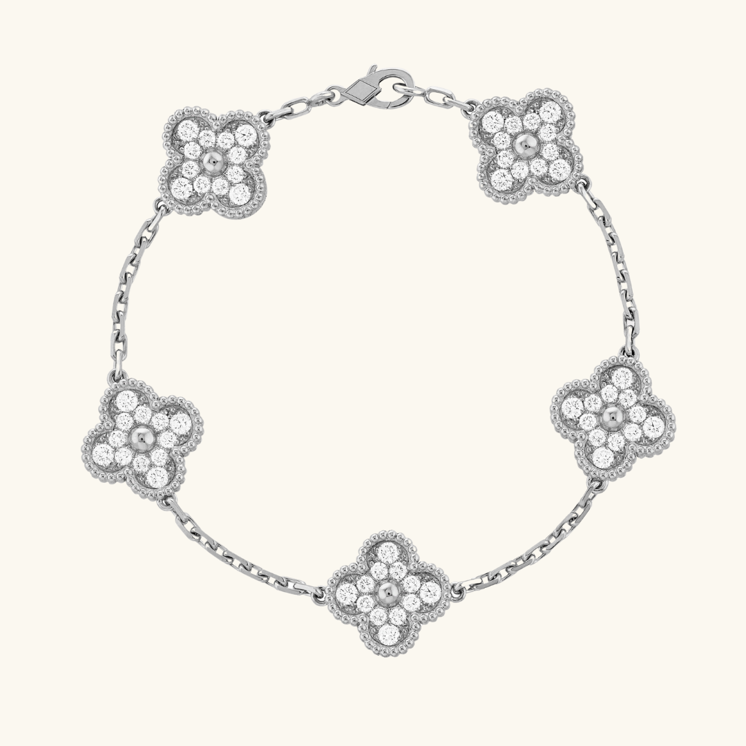 TRÉBOL | Pulsera Plateada
