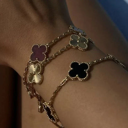 TRÉBOL | Pulsera Dorada/Plateada