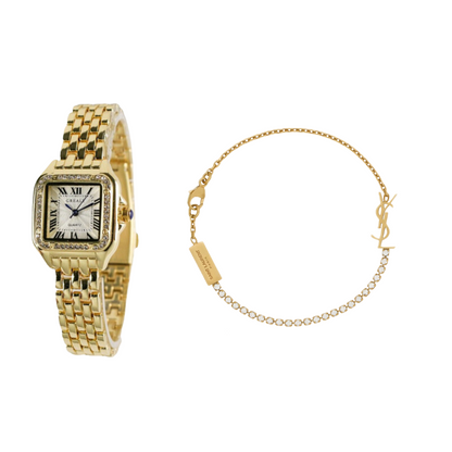 Set de Reloj y Pulsera de 2 Piezas "Sofía"
