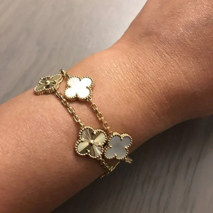 TRÉBOL | Pulsera Blanca